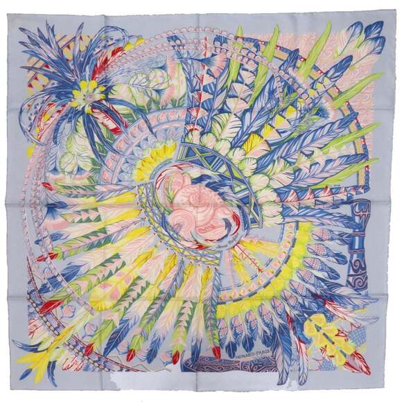HERMES Pink Silk Scarf